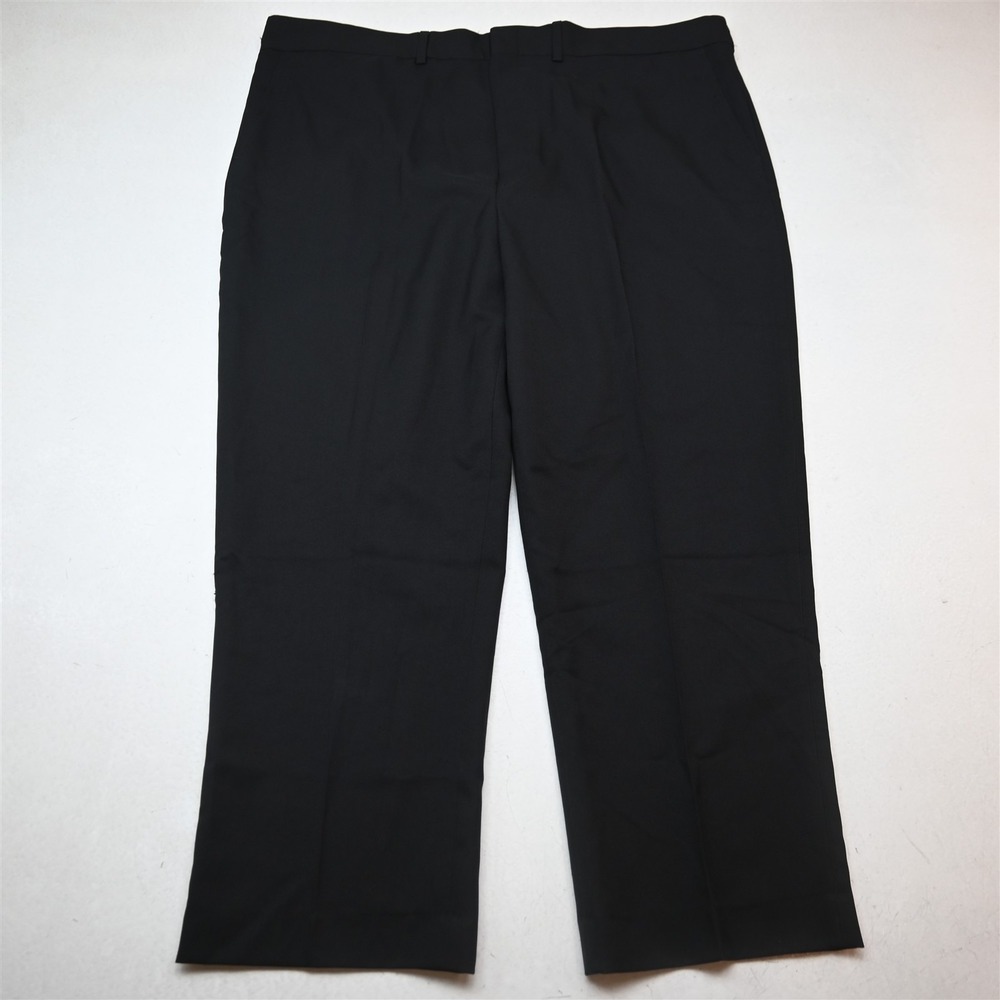 NEW Edwards 42x28 Black Uniform Synergy Washable Flat Front Dress Mens Pants